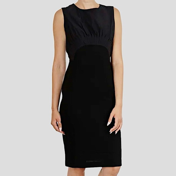 Diane Von Furstenberg Asabi Pleated Sheath Dress in Black - Picture 16 of 16